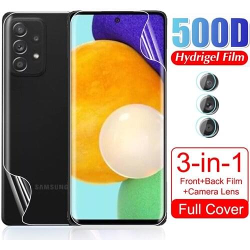 For Samsung A52 4G or 5G Hydrogel Camera Lens Front Back Protective Film For Samsung Galaxy A 52 4G or 5G 6.5" Film Not Glass