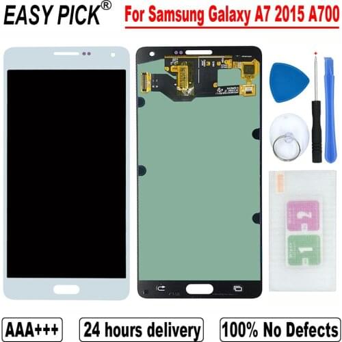 For Samsung Galaxy A7 2015 A700 A700F A700FD A7000 LCD Display Touch Screen Digitizer Assembly Free Tools