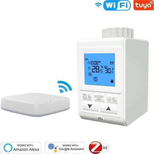 HY369 ZigBee Tuya Smart Radiator Thermostat Actuator Programmable Temperature Controller TRV Thermostatic Radiator Valve