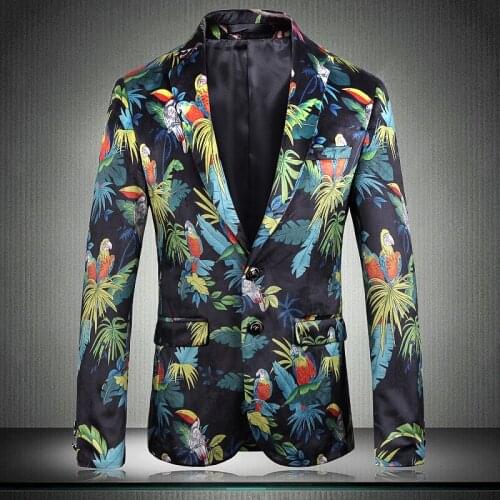 Classic Mens Blazer Luxury Single Breasted Blue Party Wedding Blazer And Jackets Men British Fashion Slim Fit Velvet Blazer Men