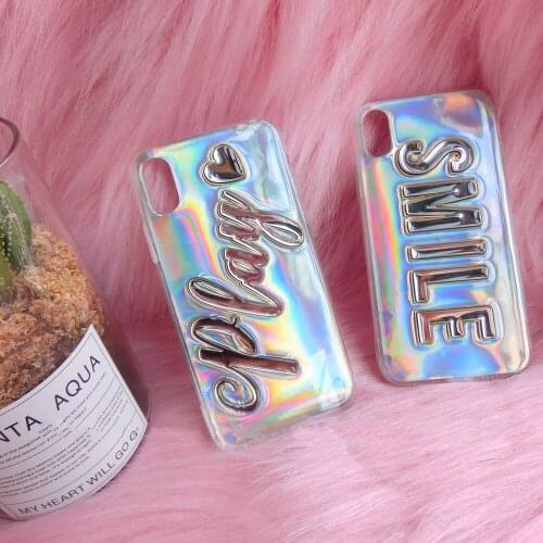 Customize Name Letter Laser Phone Case For Samsung Galaxy M10 A30 A50 A70 A10S A20S A51 A71 A91 A81 A01 A31 A21S A10E Note10lite
