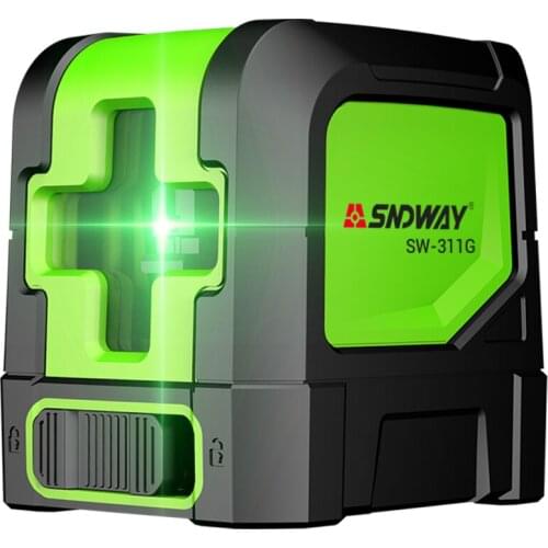 2 lines Laser Level Horizontal and Vertical Line Self-leveling Green Red Beam Line Laser Leveler Indoor Outdoor Measuring Tools