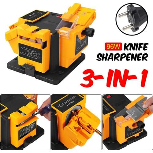 96W 3in1 Multifunction Knife Sharpener Household Grinding Tool Sharpener Afilador Cuchillo Electric Sharpener Knife Sharpening