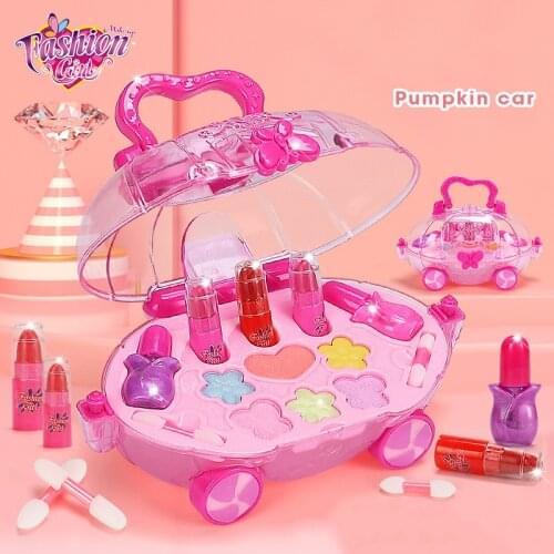 Girls Makeup Set Princess Cosmetics Make Up Set Washable Kids Makeup Set Pretend Play Make Up Toys For Children Girls Toy