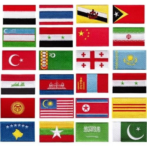 National flags embroidery patch Pakistan,Turkey,Britain,new Zealand,National fla,Italy,iraq,USA,American,Holland,spain patch