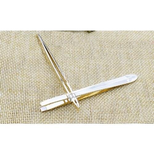 Eyebrows Tweezers 2pcs Flat Tip Eyebrow Tweezer Facial Makeup Tools Hair Remover False Eyelashes For Face Nose Beauty Tool Sale