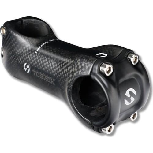 Mountain Handlebar TOSEEK Carbon Fiber Mountain Handlebar Bicycle Spare Parts 3K Road Handlebar Riser Bicycle Stem