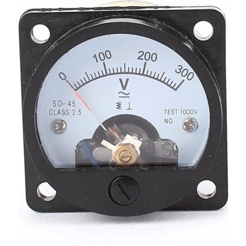 SO-45 AC 0-300V Analog Voltmeter Voltage Meter Measuring Gauge Class 2.5