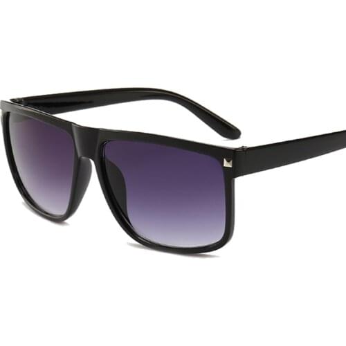 Brand Design Black Sunglasses Men Women Driver Shades Male Vintage Sun Glasses Men Square Mirror Summer UV400 OculoS