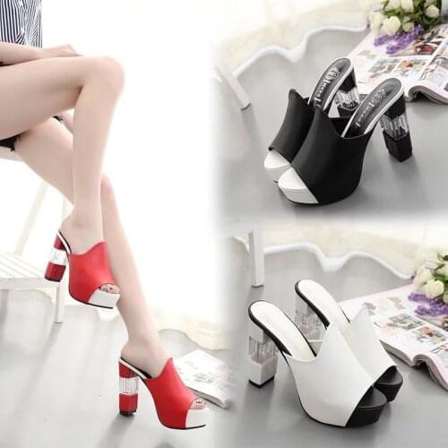 Womens shoes 2021 new fashion chunky heels soft soles comfortable non-slip single shoes large shoes