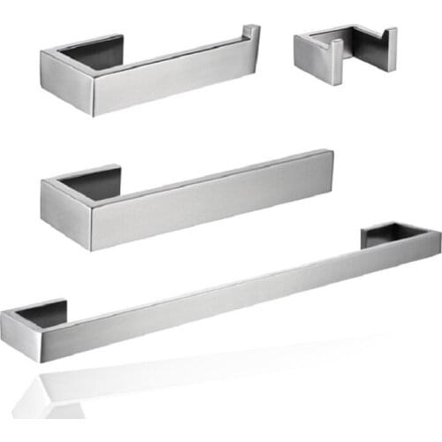 Hard Home Decoration 304 Towel Rack Towel Rod Drawing Set Bathroom Hardware Pendant Towel Rack Bathroom Hook