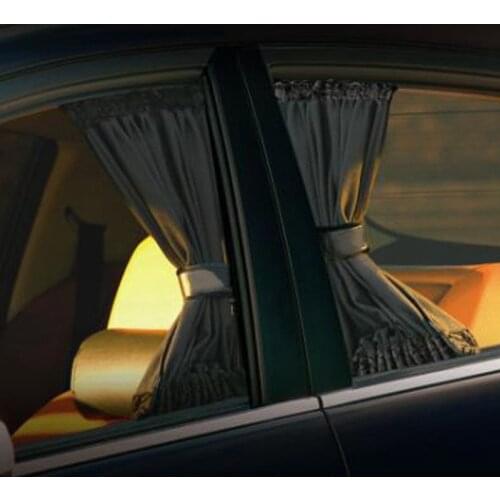 2 Pcs Universal Sunshade Car Curtain Car Side Window Sunshade Curtains Auto Windows Curtain Sun Visor Blinds Cover Car-Styling