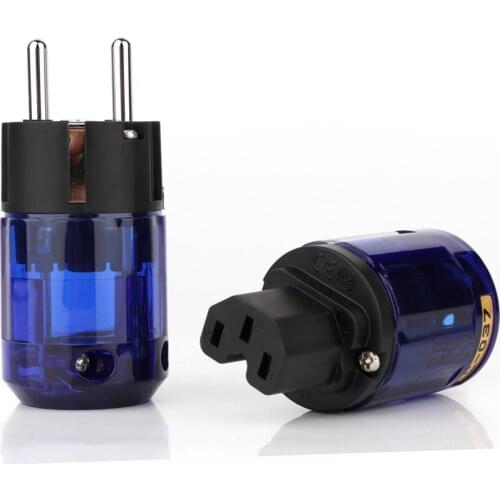 5 pair New P-037E/c-037 Rhodium Plated SCHUKO Power Connector, plug