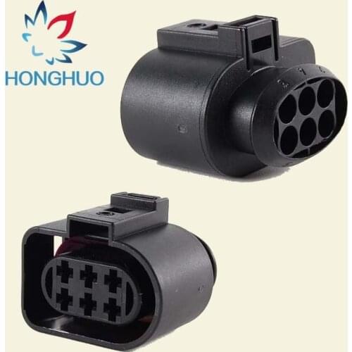 6 Pin/Way Car Oxygen Sensor Plug Auto Waterproof Electrical Connector 1J0973733