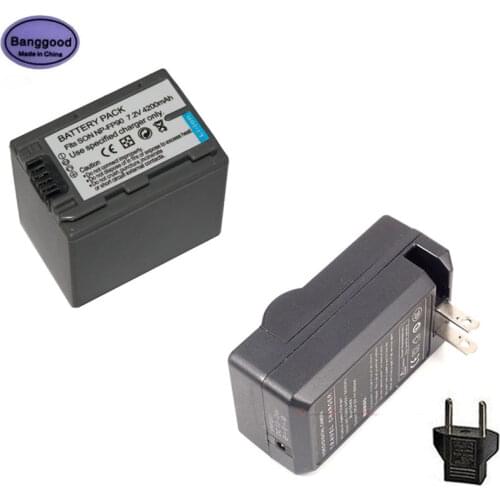 7.2V 4200mAh NP-FP90 NPFP90 Camera Battery + FH50 FH70 Charger For Sony DCR-HC24 DCR-HC24E DCR-HC26 DCR-HC26E DCR-HC27 DCR-HC27E