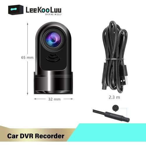 LeeKooLuu Mini Car DVR ADAS Auto Dashcam HDP Dash Camera USB Loop Record G-sensor Car Recorder For Android Camera Registrator