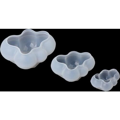 Fondant Ice Cube Mould Pudding Candy Soap Candle Molds 3D Cloud Shape Chocolate Silicone Mold Baking Cake Decoration Tool