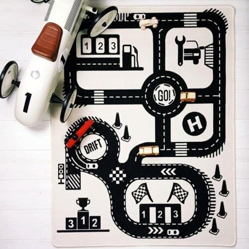 Baby Play Mat Infant Climbing Carpet Soft Crawling Rugs Car Track Pattern Puzzles Learning Toy Kids Room Decoration Floor Carpet