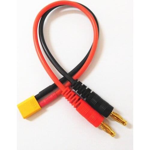 XT30 Battery Charge Lead XT30 to 4mm Banana Plug Charger Cable for RC Lipo Battery