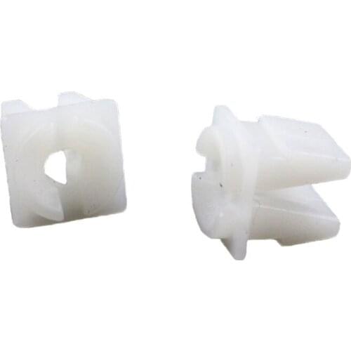 KE LI MI 100x Automobile White Nylon Lights buckle Universal Car Nut Grommet Clip Screw Fast Trim Fixeding Retainers