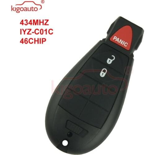 Kigoauto #0 Fobik key 434Mhz IYZ-C01C for Chrysler 2008 2009 2010 2011 2012 Town & Country 300