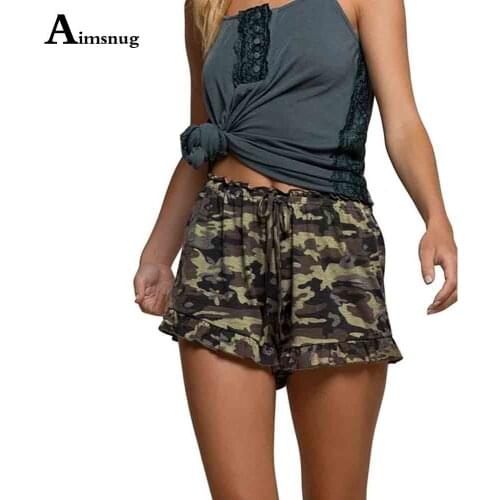 2021 Summer Lace-up Shorts Sexy Camo Leopard Print Short Bottom Plus Size Womens Ultra Shorts Ladies Casual Shorts Femme Clothes