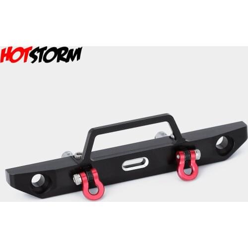 Metal Front Bumper&Tow Hook 58*15mm for 1/24 RC Crawler Car Axial SCX24 90081 Upgard Part