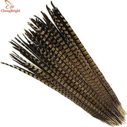 CHENGBRIGHT 20-22 Inch 50-55CM Natural Pheasant Tail Feathers Hair Extension Centerpieces For Wedding Decorations Feather Plumes