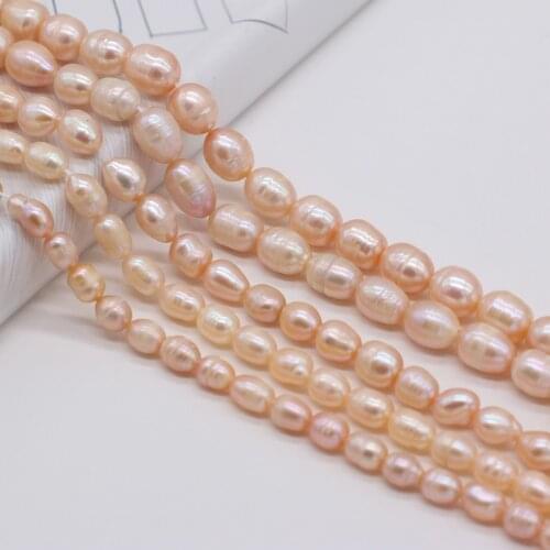 Natural Freshwater Pearl Rice-shaped A Grade,Pink Pearls Include Various Specifications Jewelry To Make Necklaces and Bracelets