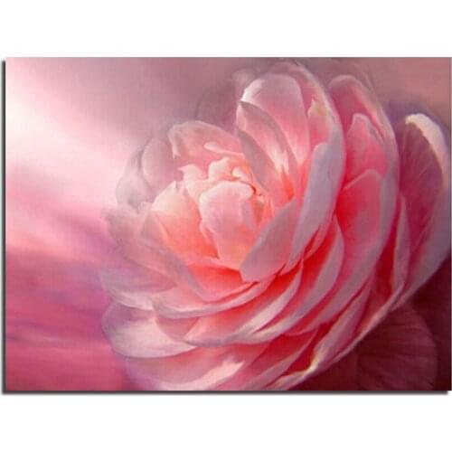 New 3D Pink Peony 60x80cm Needlework DIY Cross Stitch Sets For Diamond Embroidery Kits Diamond Painting