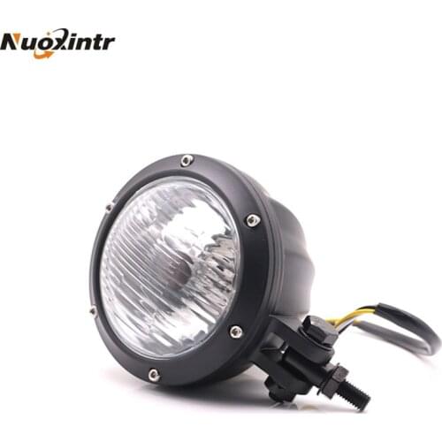 Nuoxintr Retro 4 Inch Motorcycle Front Headlight Head Lamp Light for Harley Chopper Cafe Racer Scrambler Motorcycle Accessories