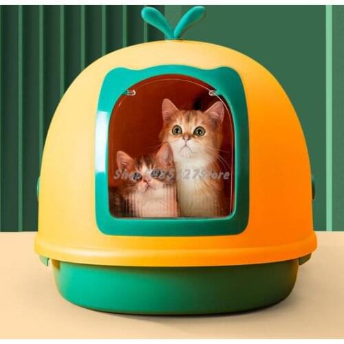 Cat Litter Pan Fully Enclosed Drawer Toilet Extra Large Poop Pan Splash Proof Deodorization Cat Litter Pan Cat Supplies