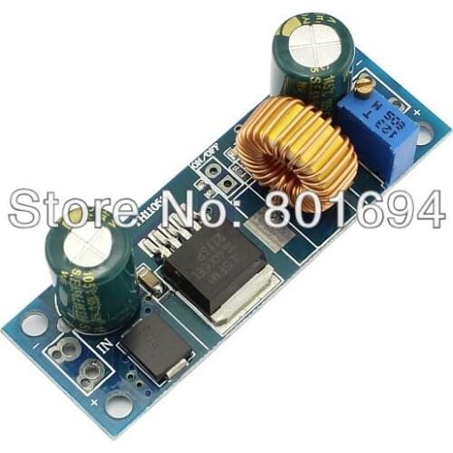 DC-DC 4.5-30V to 1-30V Adjustable Step Down Voltage Power Supply Module Buck Converter 5A