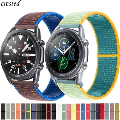 20mm/22mm band For Galaxy Watch 3 45mm/46mm/42mm/active 2 Samsung Gear S3 Frontier Nylon Bracelet Huawei watch GT 2 2e pro strap