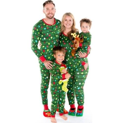 Christmas Family Romper pajamas set Xmas Family Matching Outfits Pyjamas Sleepwear Nightwear PJS Clothing Adult kids jumpsuit