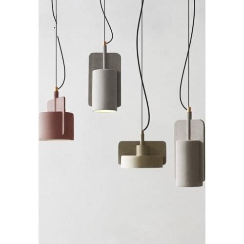 Nordic Design Industrial Cement Pendant Light Modern Led Marble Hanging lamp for Living Room Decor Bedroom Lighting Luminaire