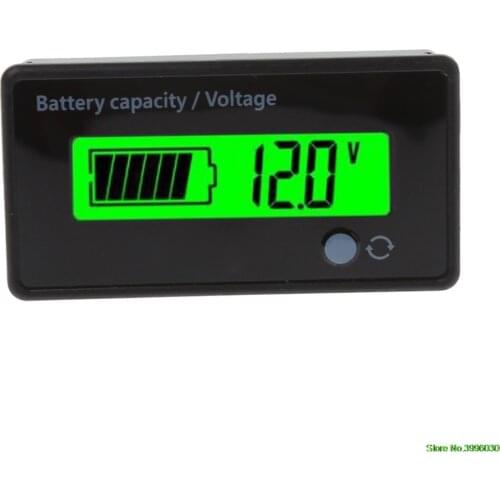 8-70V LCD Acid Lead Lithium Battery Capacity Indicator Voltage Tester Voltmeter GY-6D