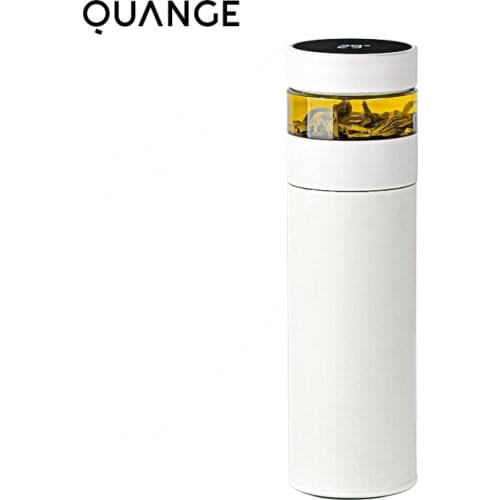 Xiaomi Youpin Quange Smart Tea Cup Temperature Display Portable Thermos Mug Separate Tea Warehouse For Home Travel Office