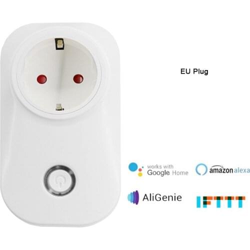 Tuya Wifi Smart Plug Inteligente Socket with Power Monitor Socket Remote Control Appliances Works with Google Home,Alexa,IFTTT