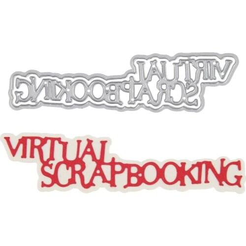 Virtual Scrapbooking Words Metal Cutting Dies Stencils Scrapbooking Album Paper Cards Decor Handcraft Embossing Template New