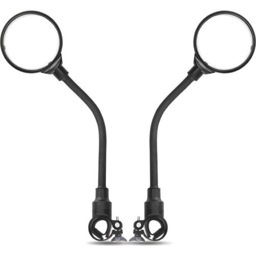 Bicycle rearview mirror angle adjustable for 22-32mm handlebars Mountain bike road bike observation mirror soft rod