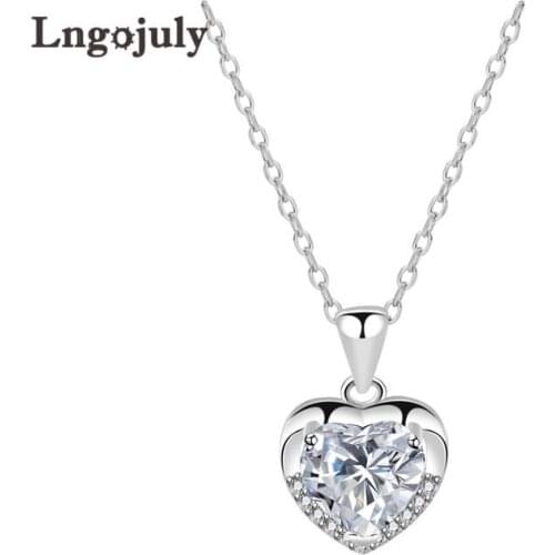 Genuine 999 Sterling Silver Heart Pendant Necklaces For Women Bride Romantic Wedding Engagement Silver 999 Fine Jewelry Gifts