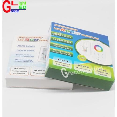 2.4G RGB /RGBW LED Controller 3Channels 18A DC12-24V Touch Screen Remote Control for 5050 3528 RGB /RGBW LED Strip light