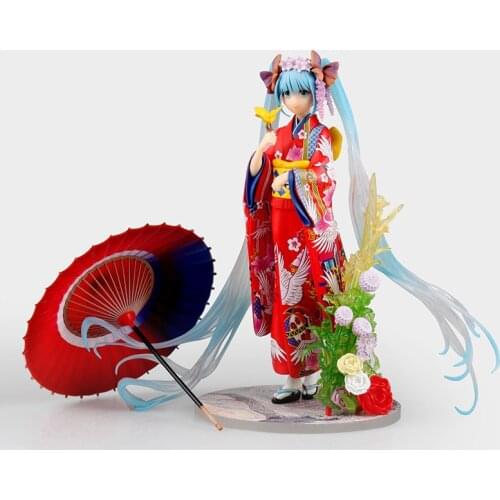 23cm 1/8 Japan Anime VOCALOID ICREA Stronger Hanairoi Kimono Anime Sexy PVC Action Figure Toy Adult Collectible Model Doll Gift