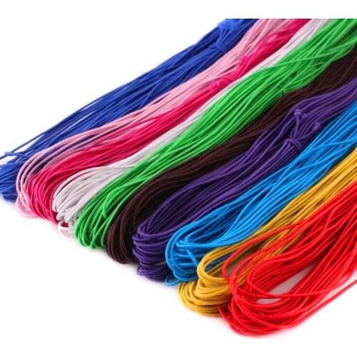 5Yards 2mm Multicolo High-Elastic Round Elastic Band Round Elastic Rope Rubber Elastic DIY Sewing Accessories