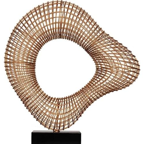 Abstract space artwork wrought iron home furnishings modern minimalist hotel furnishings sculpture metal desktop furnishings