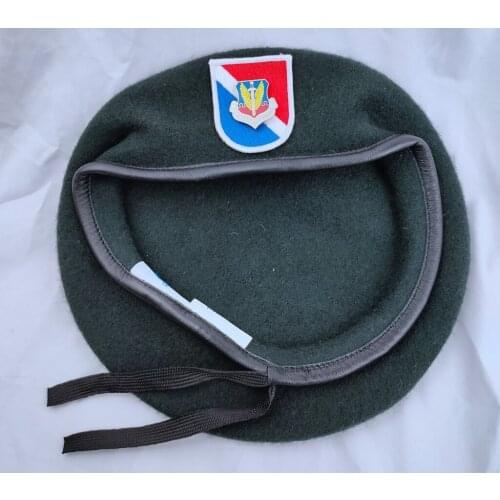 United States Us Army 11th Special Forces Group Wool Green Beret & Tactical Air Command Pilot INSIGNIA Military Hat