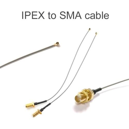 U.FL IPX to SMA connector Antenna WiFi Pigtail IPX cable to SMA extension 2pcs for MINI PCI-E 7260AC 3160AC wireless card