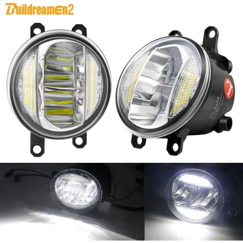 2in1 Car LED Fog Light Assembly + DRL Daytime Running Lamp 12V For Toyota Corolla Tacoma Camry Prius Sienna Tundra Estima Avalon