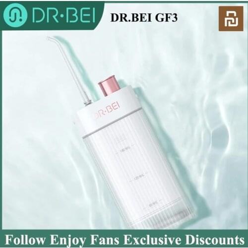 DR.BEI GF3 Oral Irrigator Water Flosser Cordless Dental Water Jet Portable Rechargeable Waterproof 3 Modes Teeth Cleaner